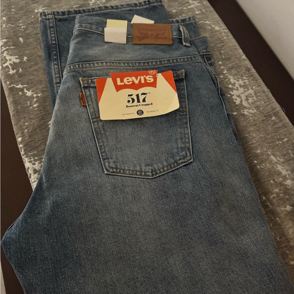 Levis 517 boot cut cropped no stretch NWT
